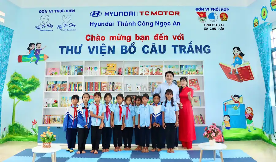 Thư viện Bồ câu trắng – Ngọn lửa văn hóa đọc cho học sinh Gia Lai