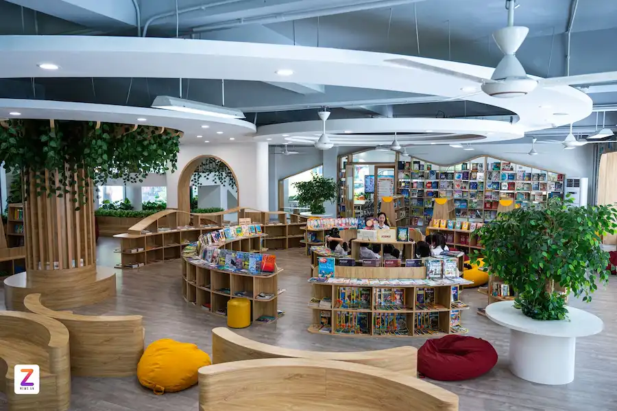 THÚC ĐẨY VĂN HÓA ĐỌC: THƯ VIỆN 500M2 VỚI HƠN 10.000 ĐẦU SÁCH TẠI TRƯỜNG TIỂU HỌC QUỐC TẾ ALASKA