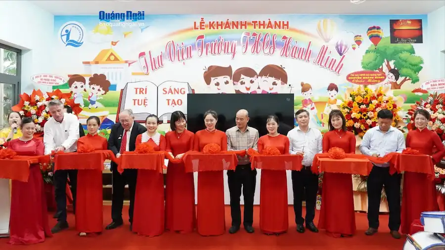 Khánh thành Thư viện Trường THCS Hành Minh: Nâng tầm văn hóa đọc tại Quảng Ngãi