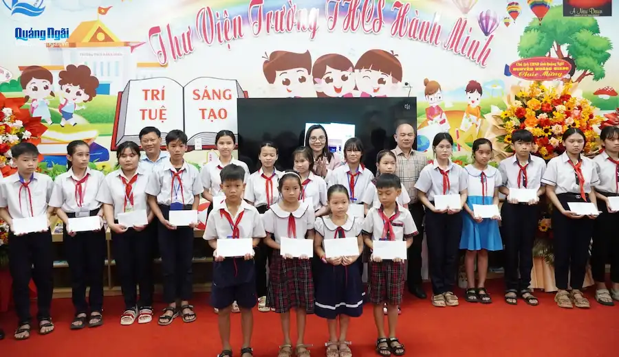 Khánh thành Thư viện Trường THCS Hành Minh: Nâng tầm văn hóa đọc tại Quảng Ngãi