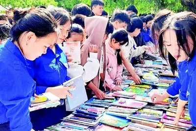 Không gian đọc sách tại một thư viện tư nhân phục vụ cộng đồng