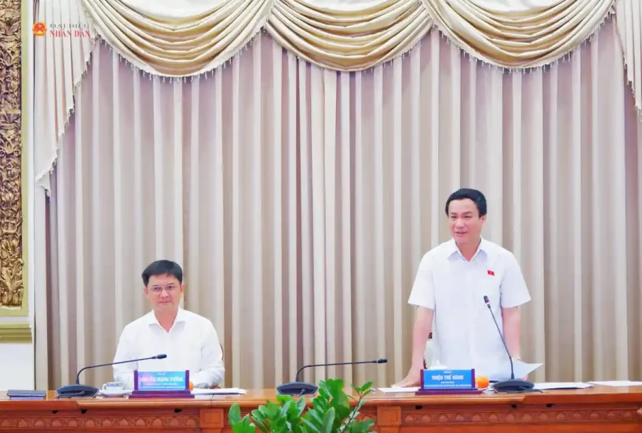 Đoàn khảo sát của Ủy ban Văn hóa và Xã hội làm việc với lãnh đạo UBND TP.HCM