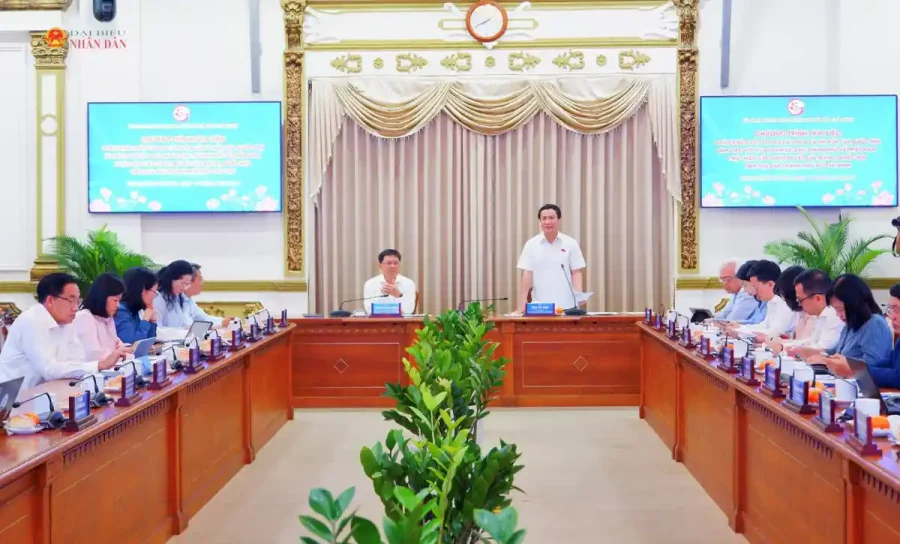 Đoàn khảo sát của Ủy ban Văn hóa và Xã hội làm việc với lãnh đạo UBND TP.HCM
