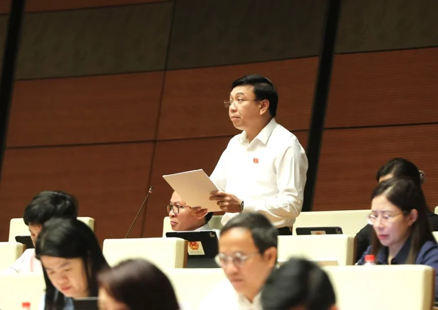 Phó Chủ tịch Quốc hội Nguyễn Thị Thanh phát biểu tại phiên họp về Luật Xuất bản