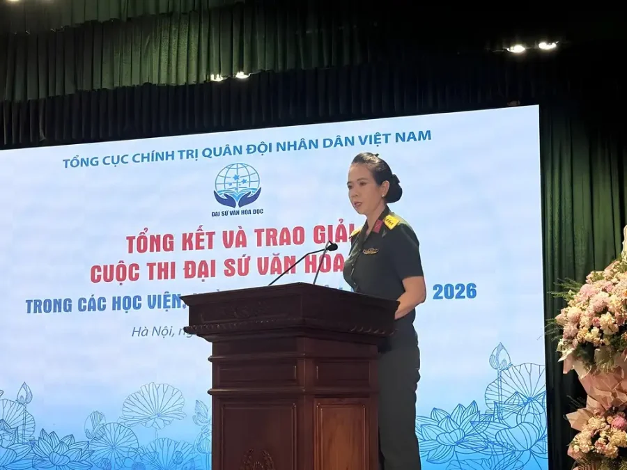 Trao danh hiệu Đại sứ Văn hóa đọc trong các học viện, nhà trường Quân đội