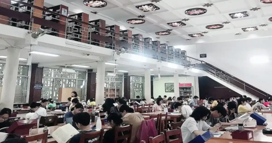 Không gian đọc sách tại Thư viện Khoa học tổng hợp TPHCM