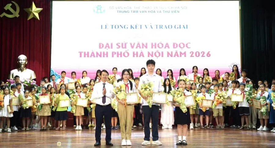 Lễ tổng kết và trao giải cuộc thi Đại sứ Văn hóa đọc Hà Nội năm 2026