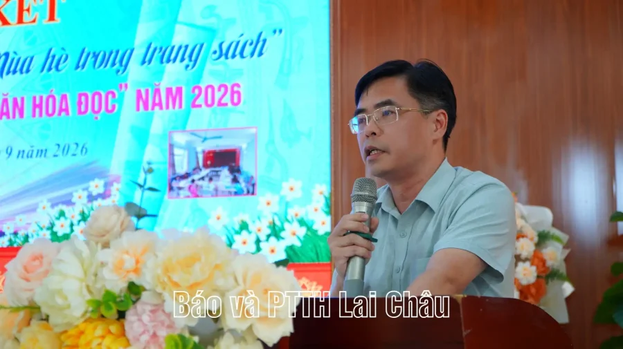 Đại biểu và học sinh tham dự lễ tổng kết Cuộc thi Đại sứ Văn hóa đọc năm 2026