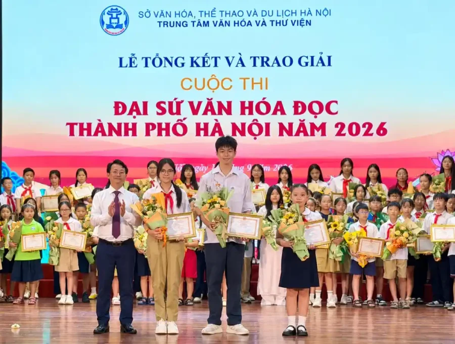 Lễ tổng kết và trao giải Cuộc thi Đại sứ Văn hóa đọc thành phố Hà Nội năm 2026
